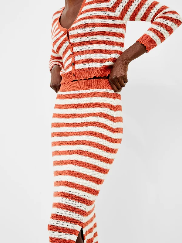 Nesta Stripe Midi Skirt