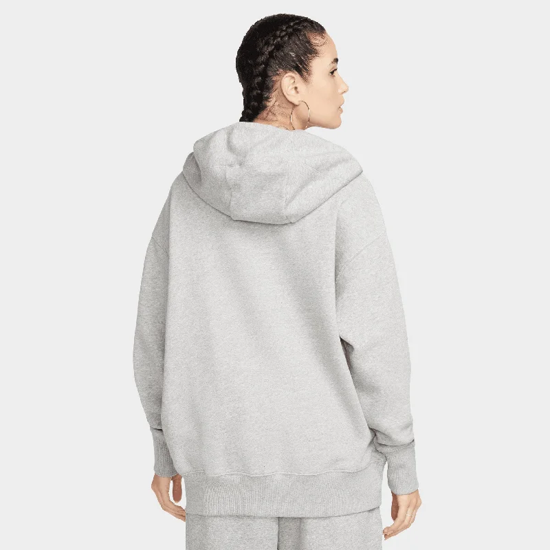 Nike Sportswear Women's Phoenix Fleece Oversized Full Zip Hoodie Dark Grey Heather / Sail