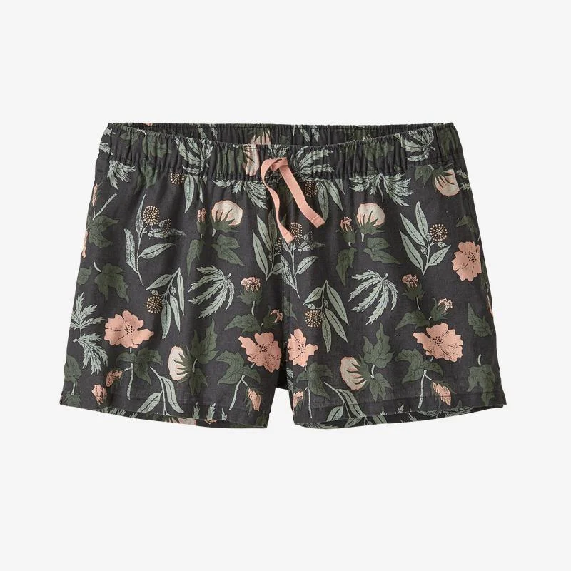 Patagonia Island Hemp Baggies Shorts Fiber Flora Multi Big Ink Black