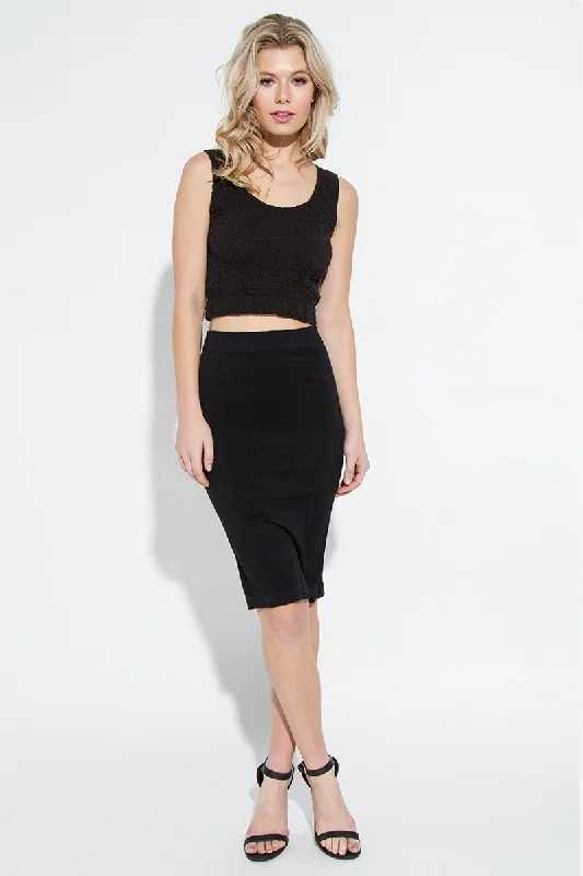 Seamless Knee Length Skirt