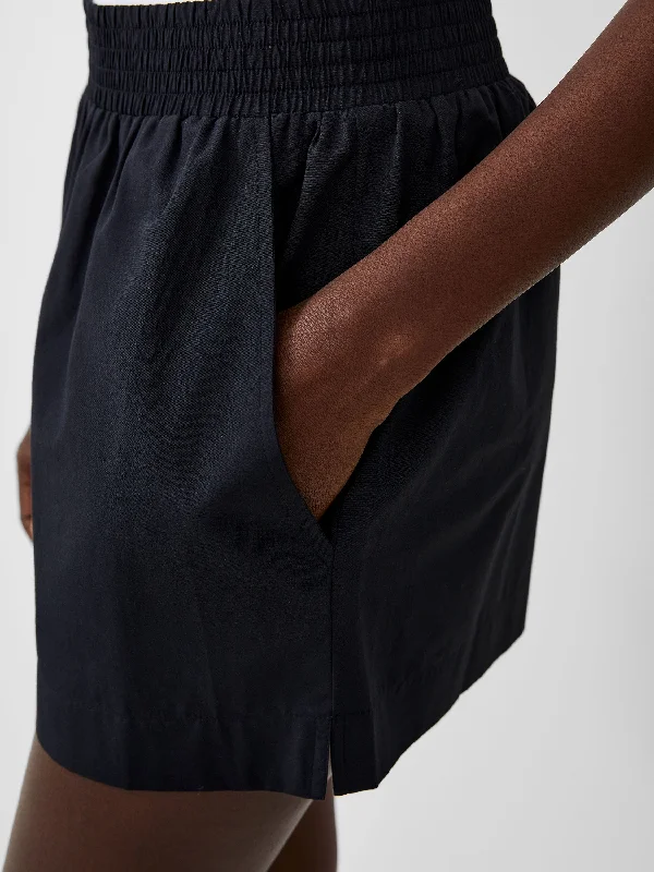 Solid Shirting Shorts