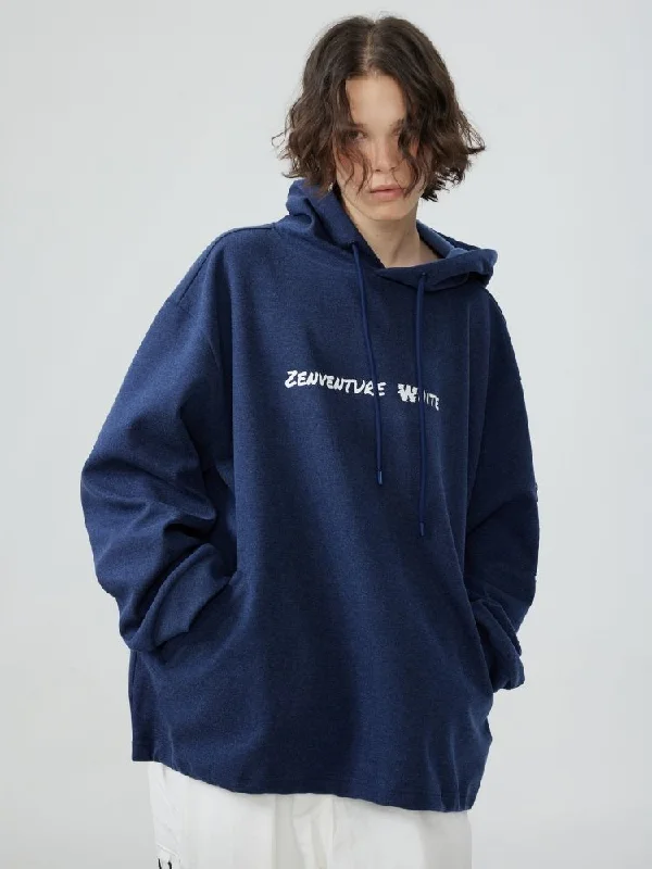 Zenventure White Comfort Oversized Hoodie - Unisex