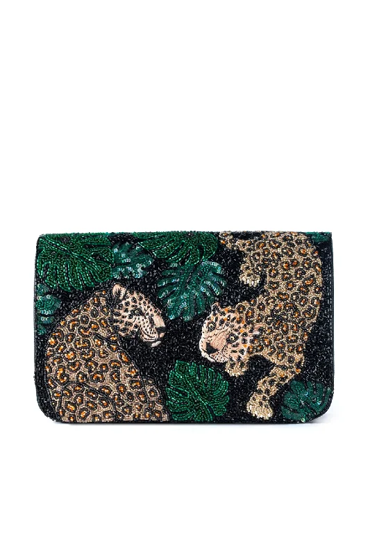 Dorette Clutch - Tiger Black