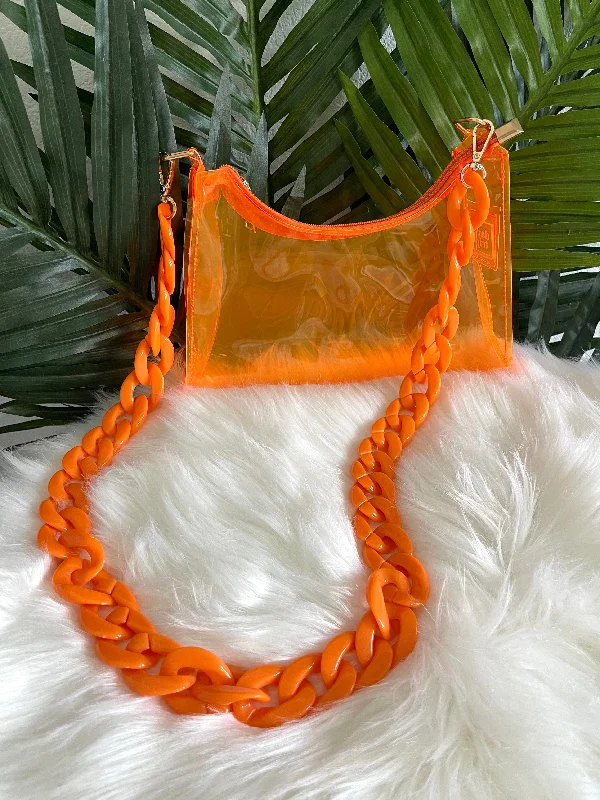 Festival Clear bag - Orange