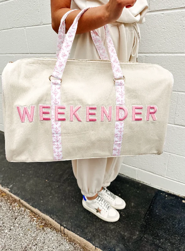 Floral Weekender Canvas Duffle