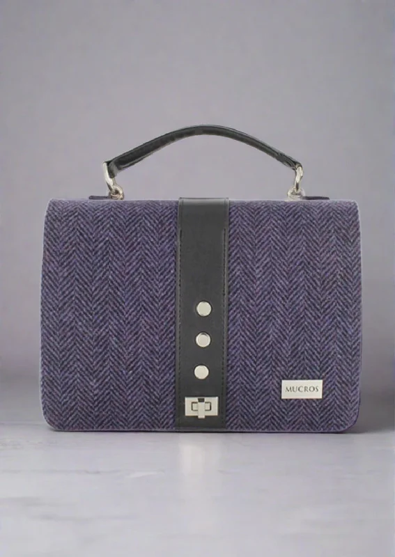 Mucros Fiona Bag | Purple Herringbone