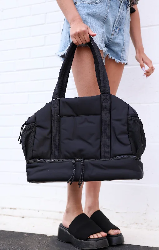 Puffy Overnight Duffle Black