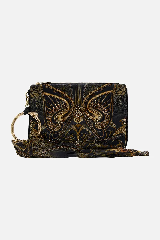 Ring Scarf Clutch - Nouveau Noir